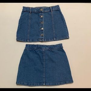 Girls Cute Denim Skirt